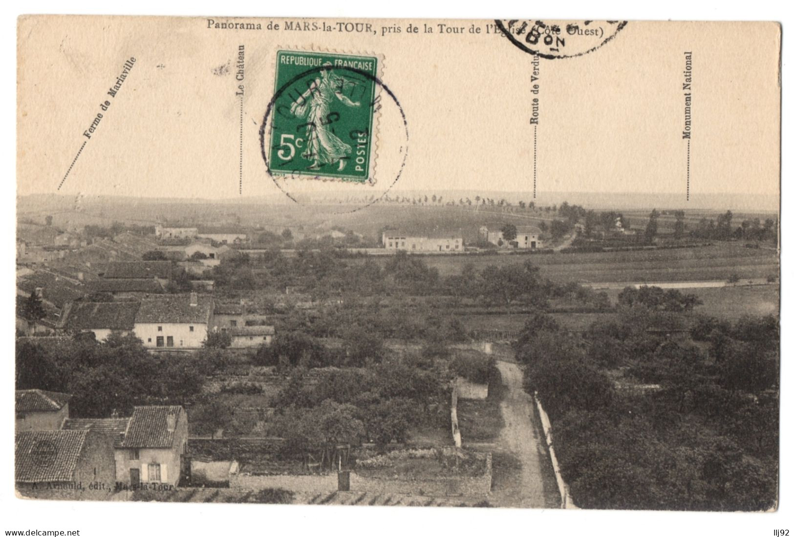 CPA 54 - MARS LA TOUR (Meurthe Et Moselle) - Panorama Pris De La Tour De L'Eglise (Côté Ouest) - Autres & Non Classés