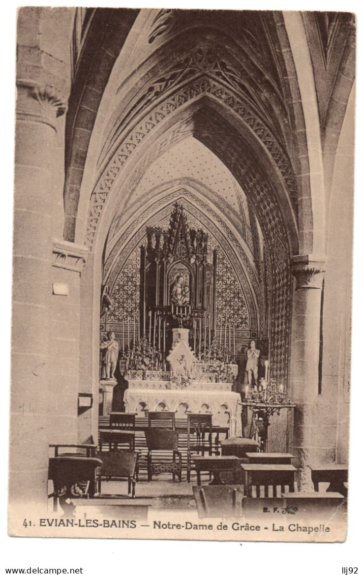 CPA 74 - EVIAN LES BAINS (Haute Savoie) - 41. Notre Dame De Grâce. La Chapelle - Evian-les-Bains