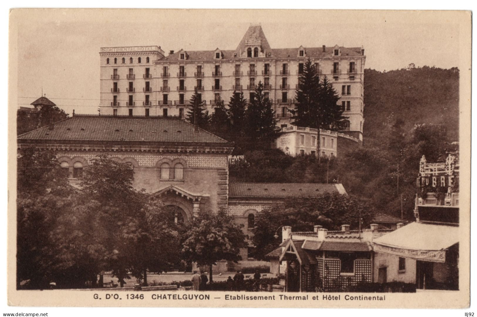 CPA 63 - CHATELGUYON (Puy De Dôme) - 1346. Etablissement Thermal Et Hôtel Continental - Châtel-Guyon