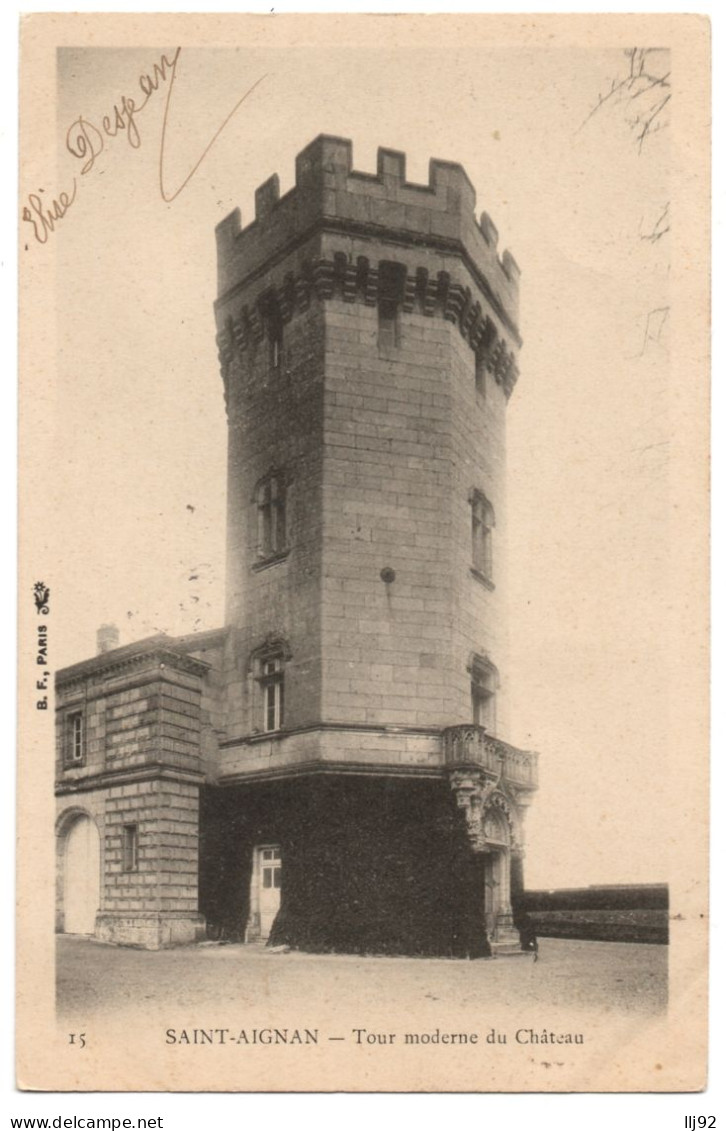 CPA 41 - SAINT AIGNAN (Loir Et Cher) - 15. Tour Moderne Du Château - Dos Simple - Saint Aignan