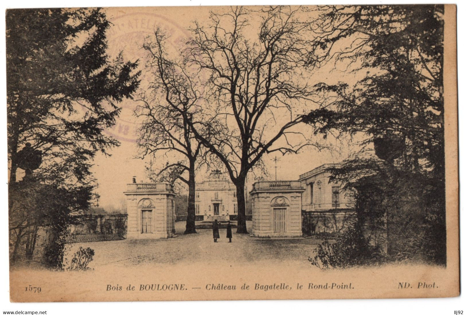 CPA 75 - PARIS - Bois De Boulogne. 1579. Château De Bagatelle, Le Rond-Point - ND Phot - Parken, Tuinen