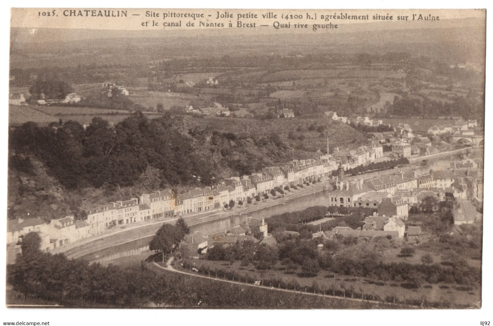 CPA 29 - CHATEAULIN (Finistère) - 1025. Quai Rive Gauche - Châteaulin