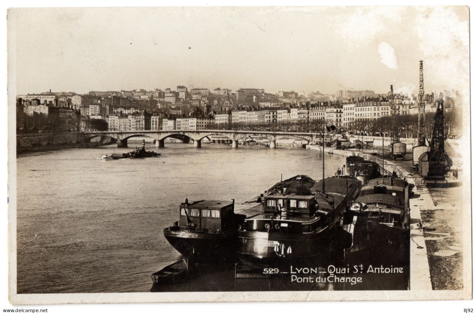 CPSM PF 69 - LYON (Rhone) - 529. Quai Saint-Antoine. Pont Du Change - Otros & Sin Clasificación