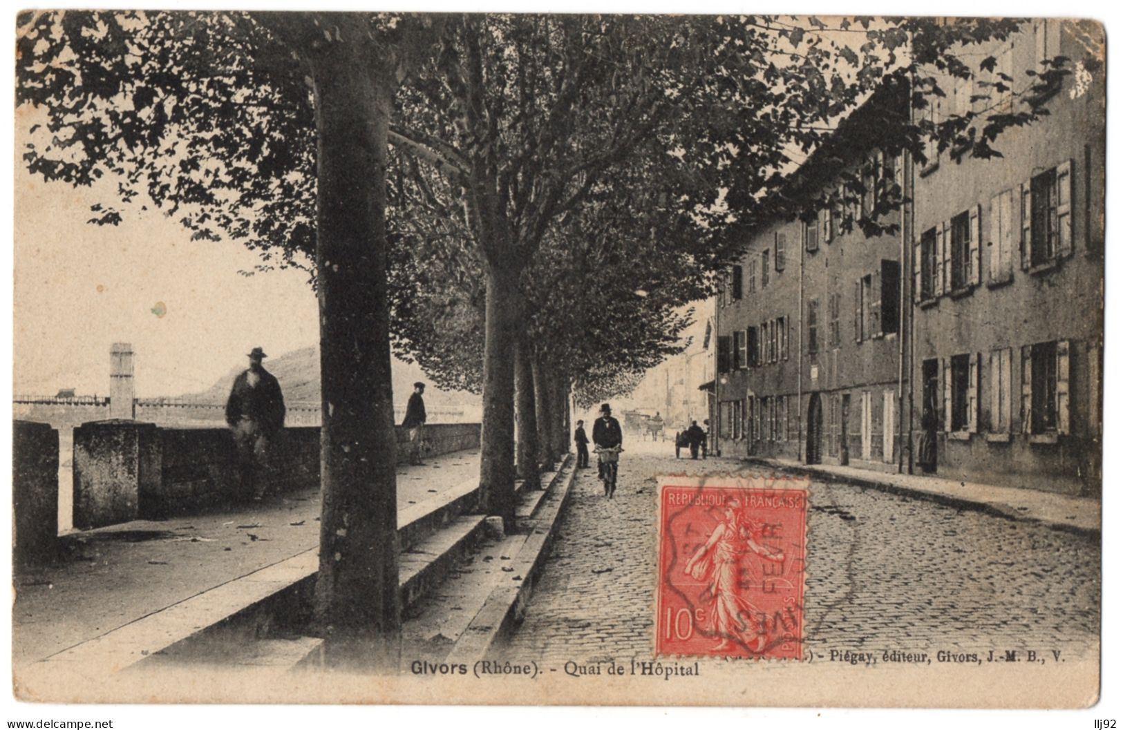 CPA 69 - GIVORS (Rhone) - Quai De L'Hôpital - Ed. Piégay  - Givors