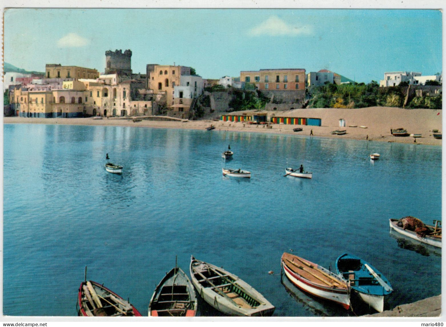 FORIO  D' ISCHIA   PANORAMA  E  SPIAGGIA       (VIAGGIATA) - Sonstige & Ohne Zuordnung