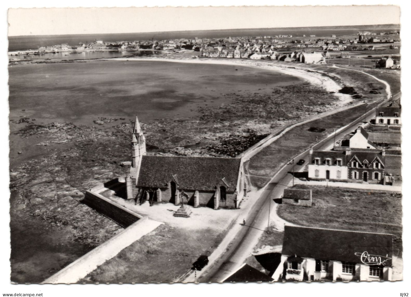 CPSM GF 29 - PENMARC'H (Finistère) - 30419 A. Notre Dame De La Joie Et St-Guénolé. Vue Aérienne - Penmarch