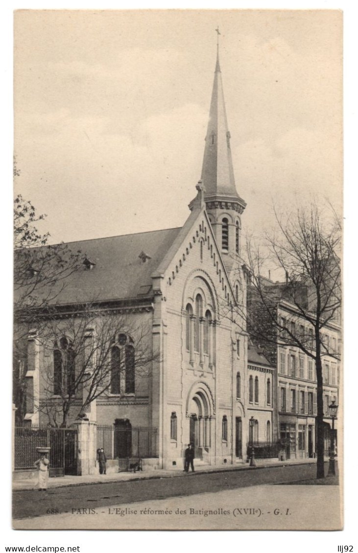 CPA 75 - PARIS 17ème - 688. L'Eglise Réformée Des Batignolles - G. I. - Paris (17)