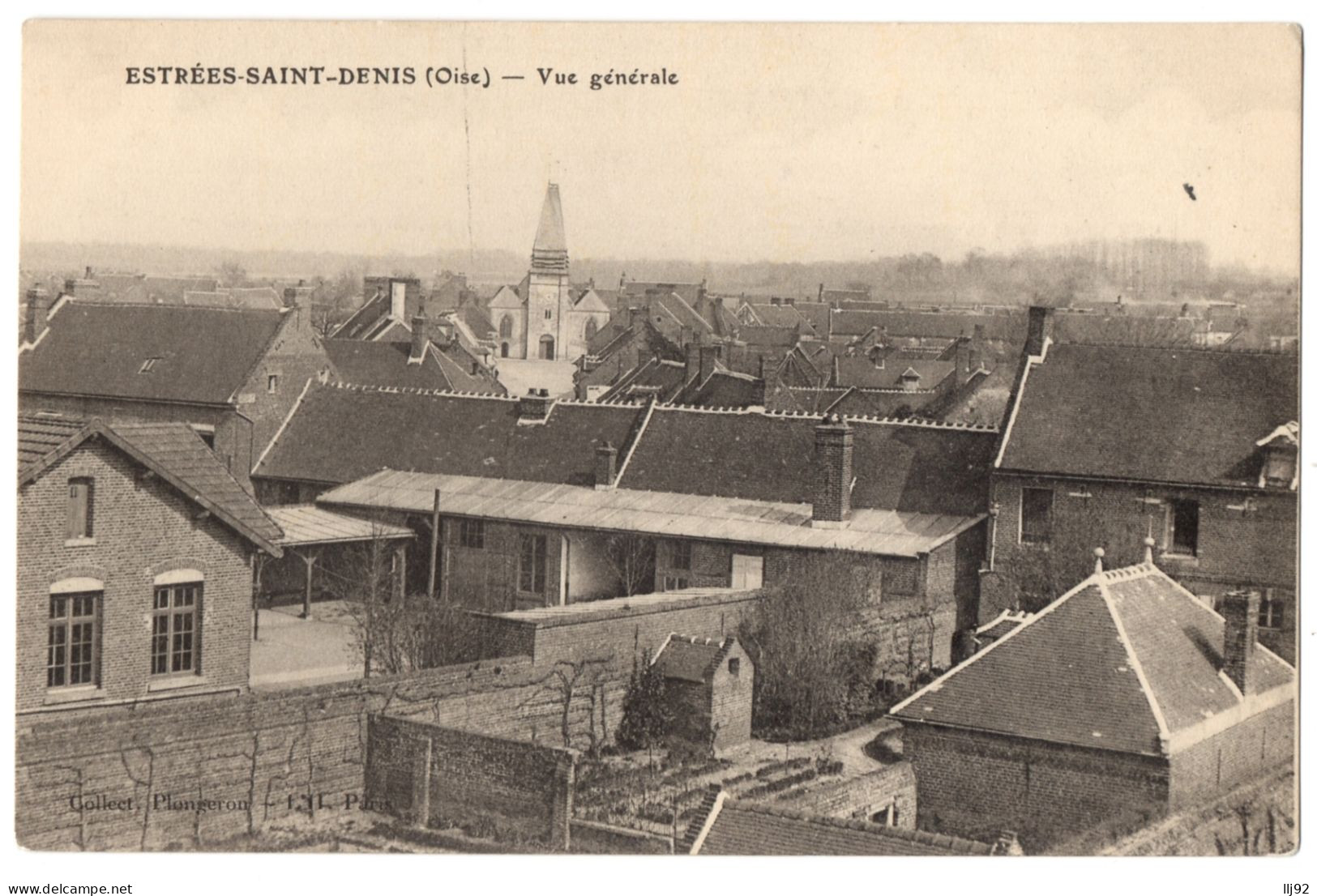 CPA 60 - ESTREES SAINT DENIS (Oise) - Vue Générale - Coll. Plongeron - Estrees Saint Denis