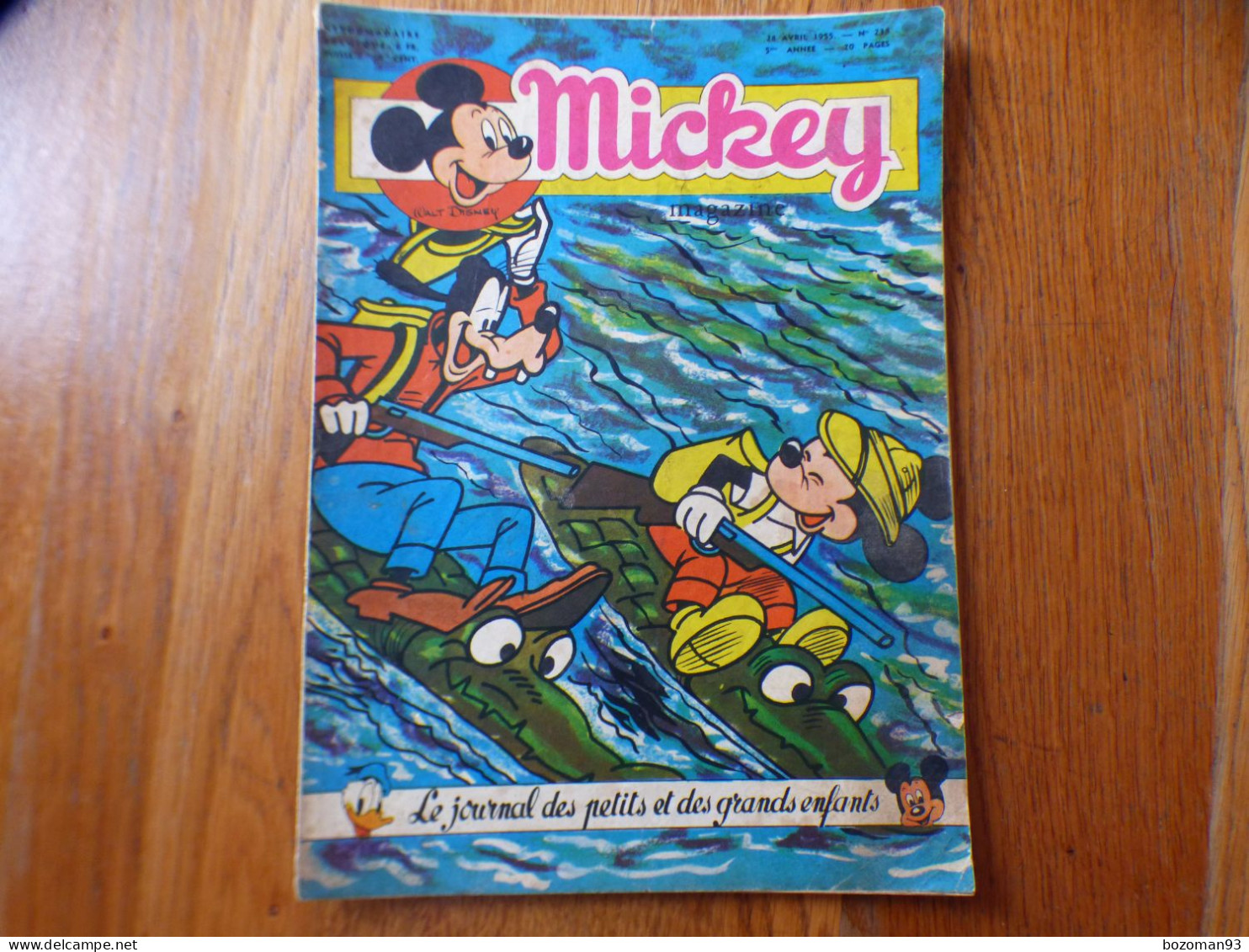 JOURNAL MICKEY BELGE N° 238  Du 28/04/1955 COVER  MICKEY ET GOOFY - Journal De Mickey