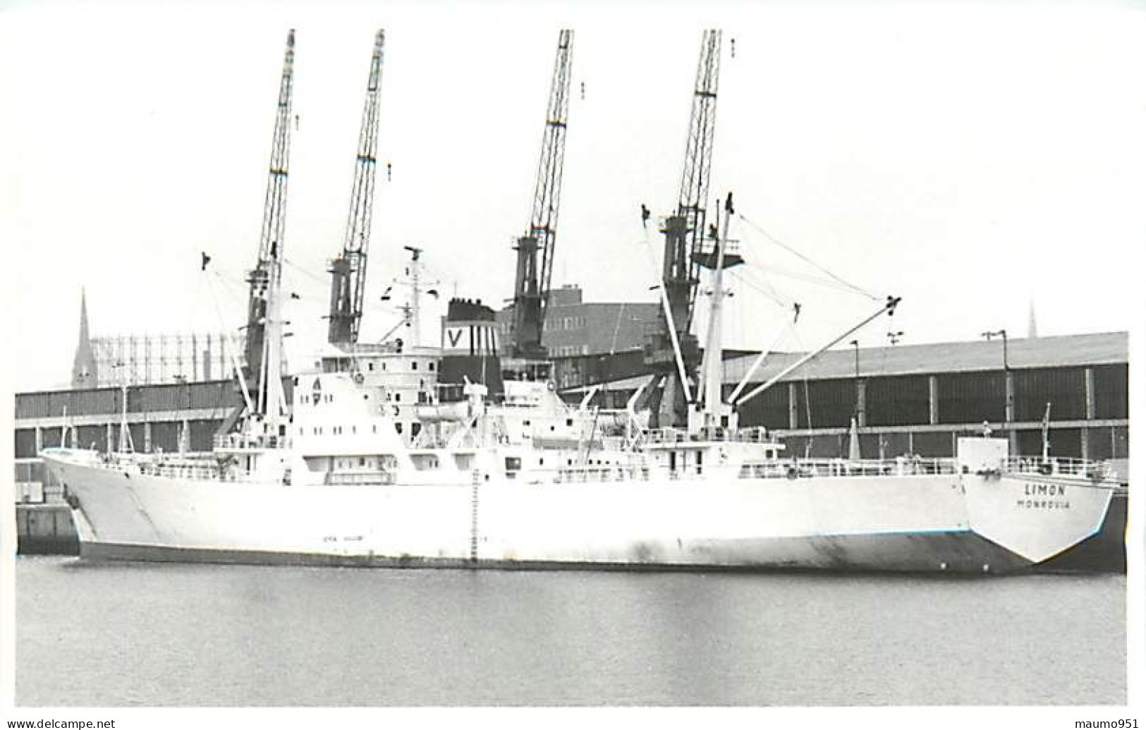154 CLICHE BATEAU COMMERCE - LE LIMON DE 1968 - CATEGORIE 6709 TONNES - FORMAT CPA N° B 0154 - Schiffe