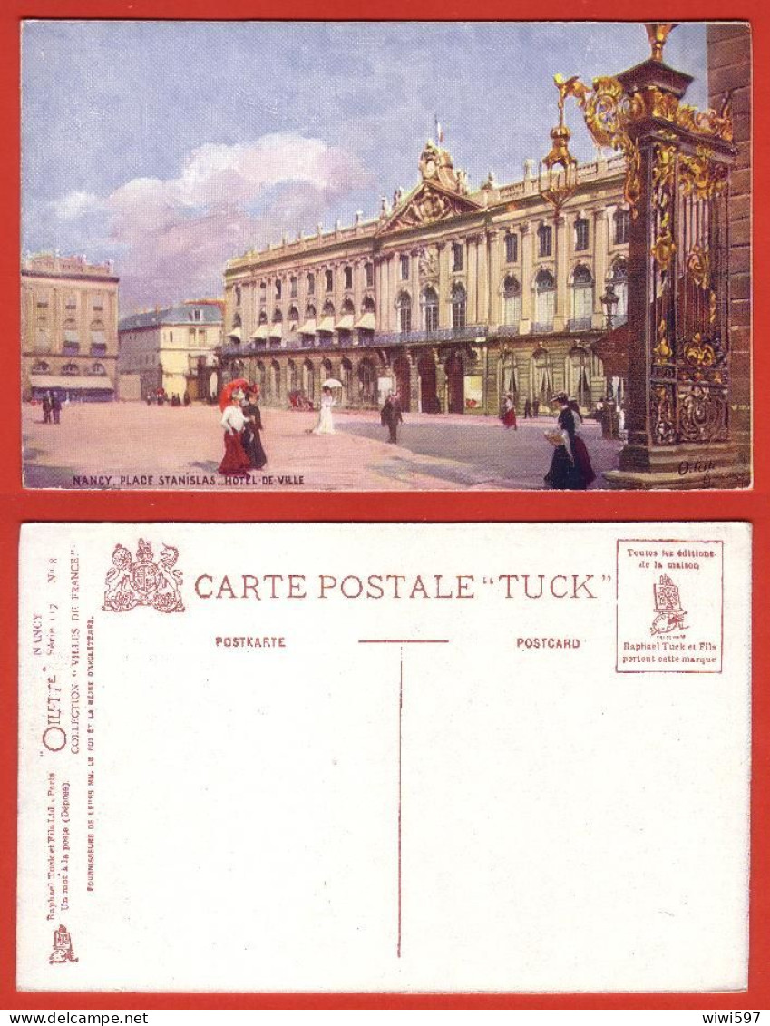 CARTE POSTALE  FANTAISIE - ILLUSTRATEUR -  OILETTE - NANCY - PLACE STANISLAS -  L'HÔTEL DE VILLE - Altri & Non Classificati