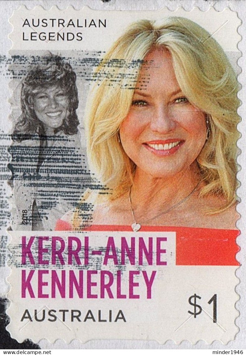 AUSTRALIA 2018 $1 Multicoloured, Legends Of TV Entertainment-Karri-Anne Kennerley Die-Cut Self Adhesive Used - Usati