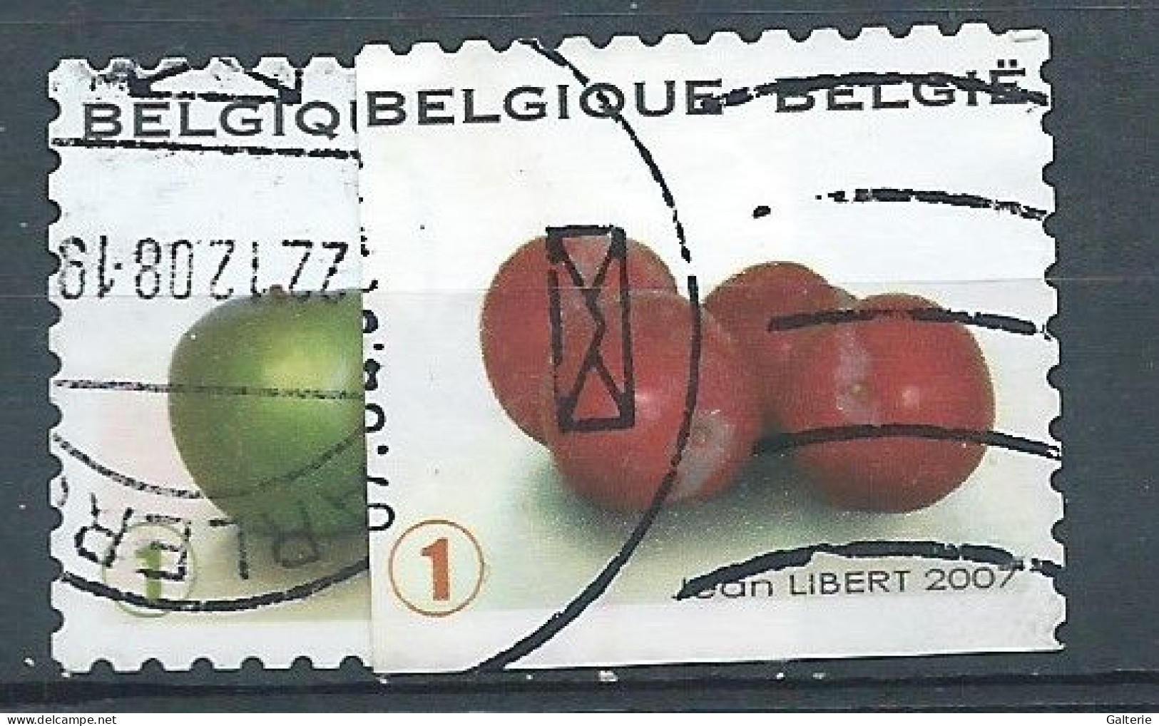 BELGIQUE - Obl-2007 - YT N° 3675-3680- Fruits - Used Stamps