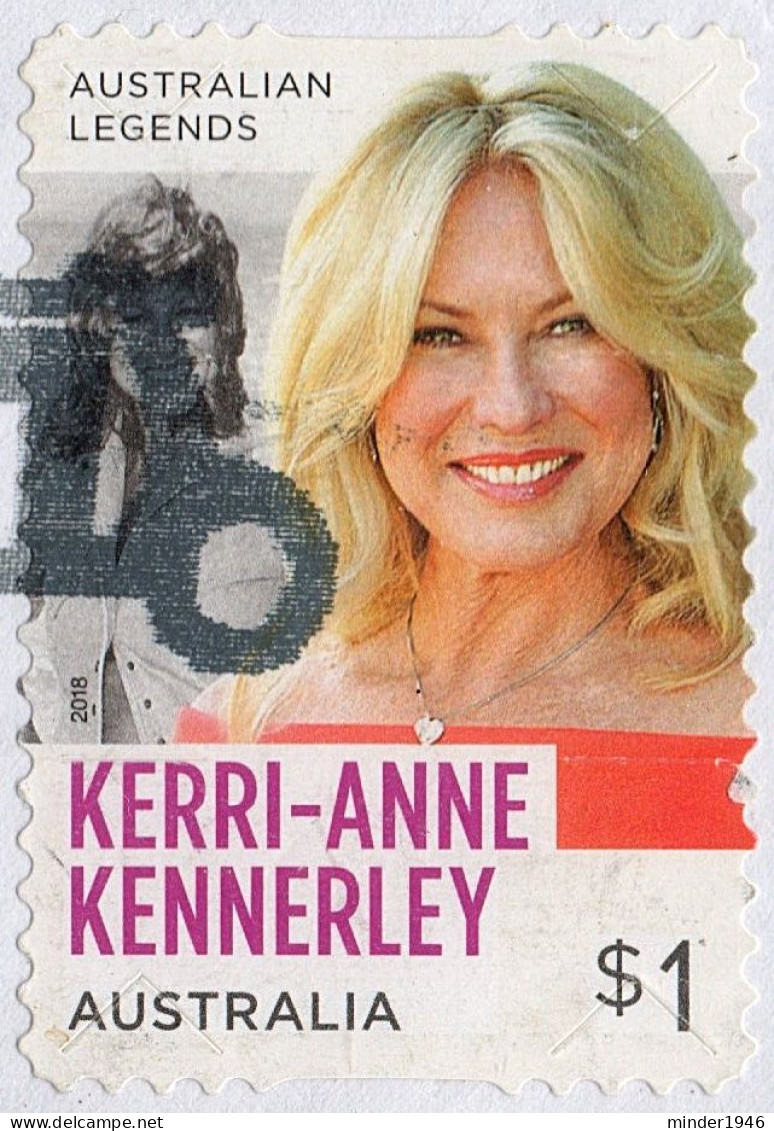 AUSTRALIA 2018 $1 Multicoloured, Legends Of TV Entertainment-Karri-Anne Kennerley Die-Cut Self Adhesive Used - Usati