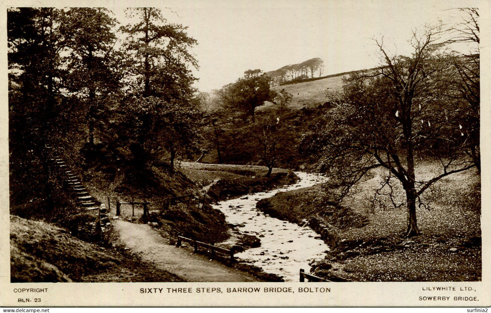 LANCS - BOLTON - BARROW BRIDGE - SIXTY THREE STEPS RP   La4418 - Andere & Zonder Classificatie