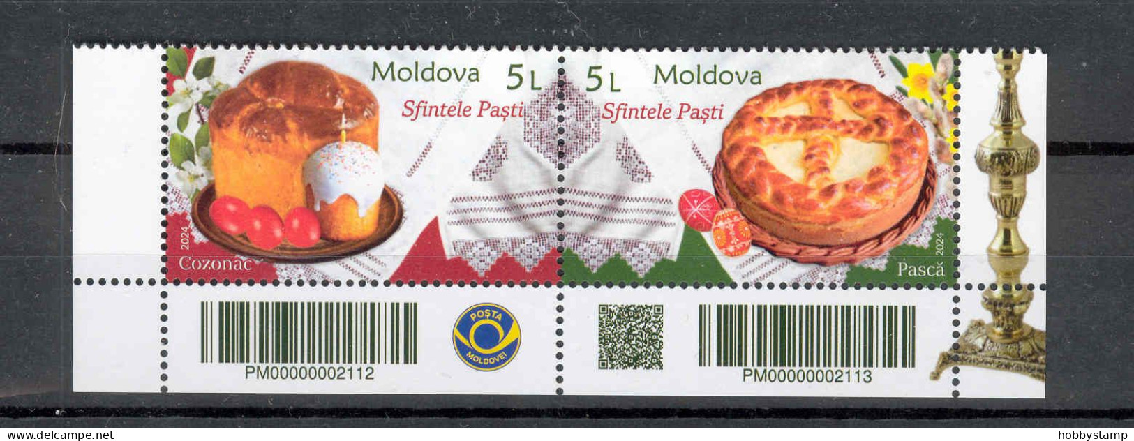 Moldova 2024 Holy Easter 2v**MNH Bottom Of The Sheet - Moldavië