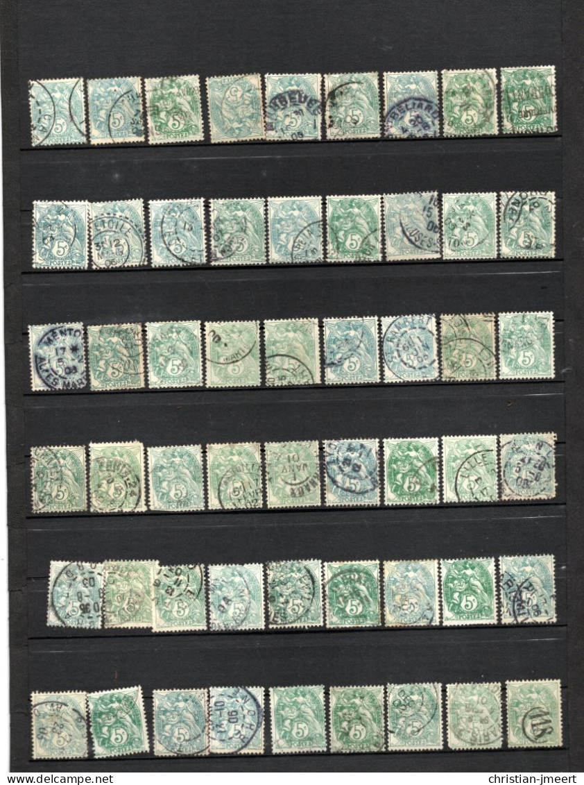 France Type Blanc  Divers Types Pour Recherches 185  Timbres - 1900-29 Blanc