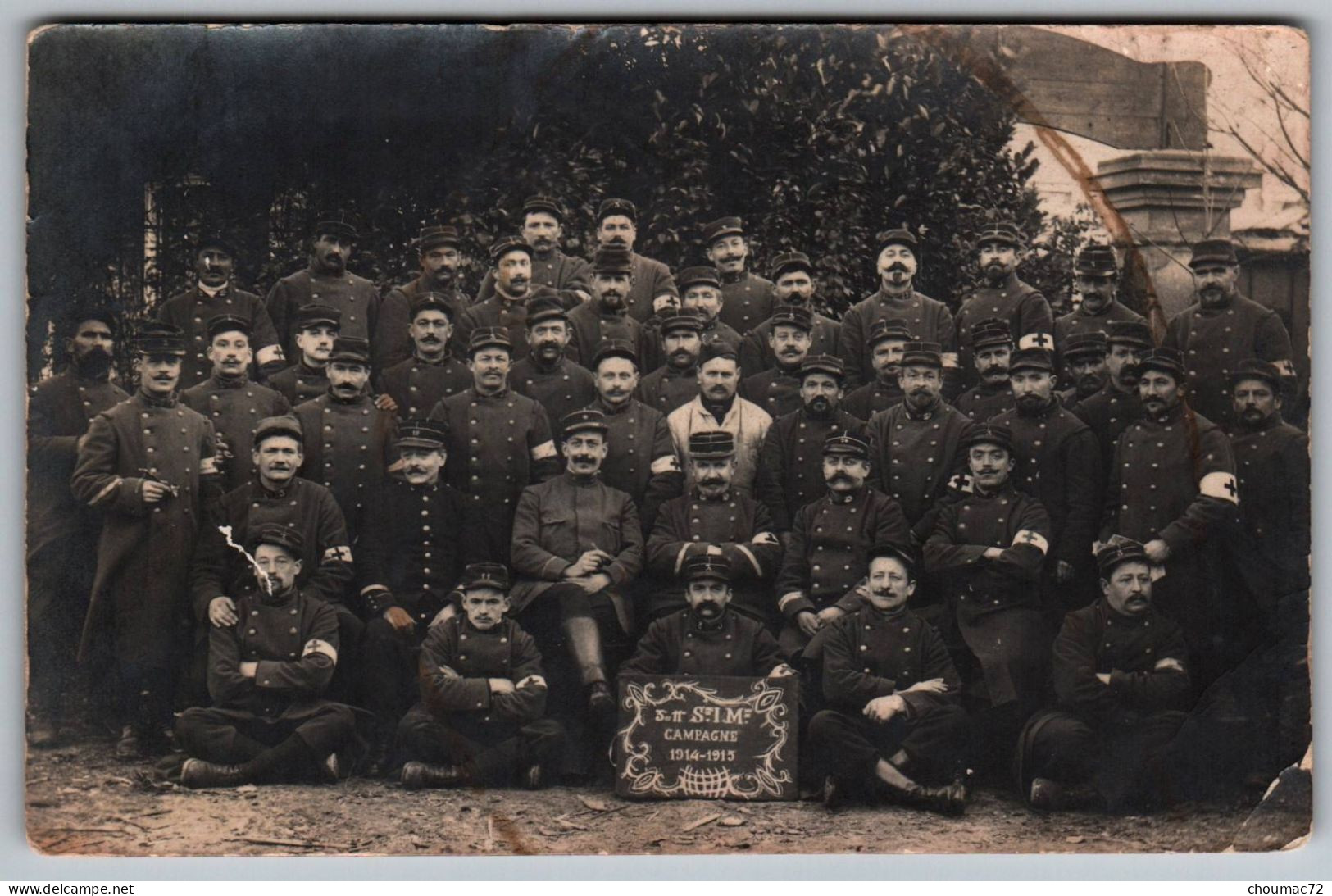 WW1 314, Carte Photo, 3e Et 11e SIM Section D'Infirmiers Militaires, Campagne 1914-1915, à Lire  !!!, état !!! - Guerre 1914-18