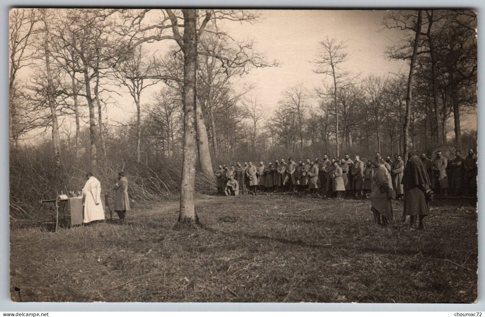 WW1 332, Carte Photo, Messe Dans Une Clairière - Guerre 1914-18