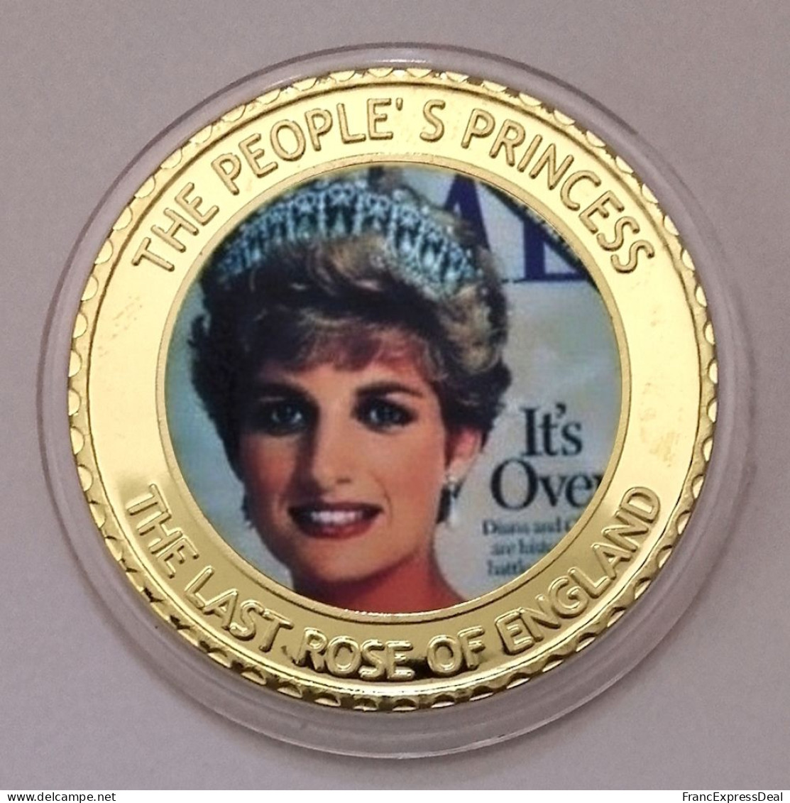 Pièce Médaille NEUVE Plaquée Or - Lady Diana Princesse Diana - Autres & Non Classés