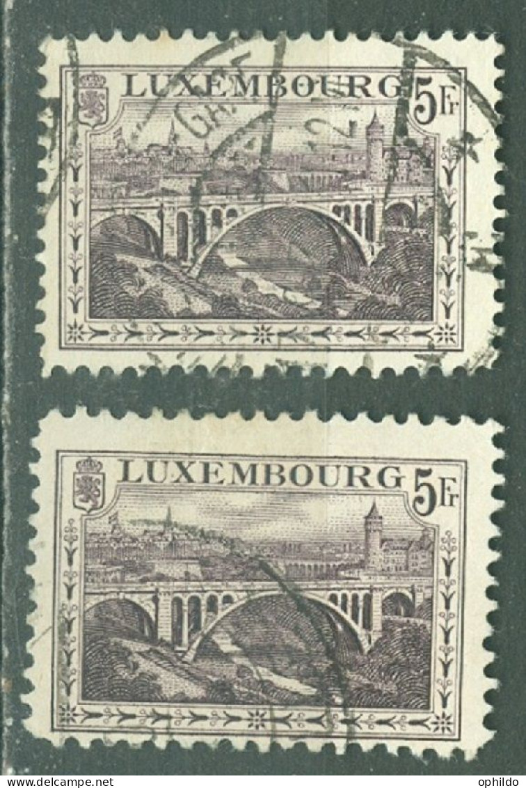 Luxembourg   Michel  136A Et 136B   Ob  TB  - Usados