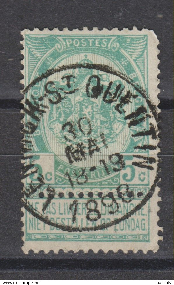 COB 56 Oblitération Centrale LENNICK-ST-QUENTIN - 1893-1907 Coat Of Arms