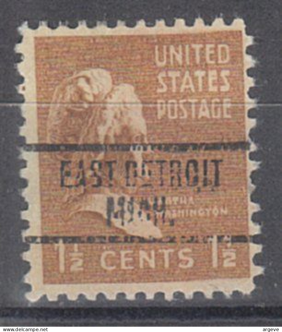 USA Precancel Vorausentwertungen Preo Locals Michigan, East Detroit 734 - Precancels