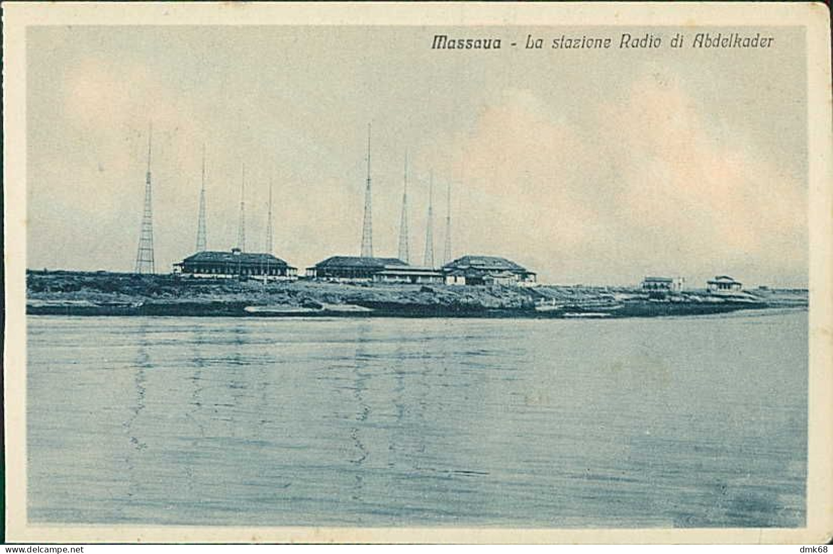 AFRICA - ERITREA - MASSAWA / MASSAUA - LA STAZIONE RADIO DI ABDELKADER - EDIZIONE FIORETTI - 1920s (12530) - Erythrée