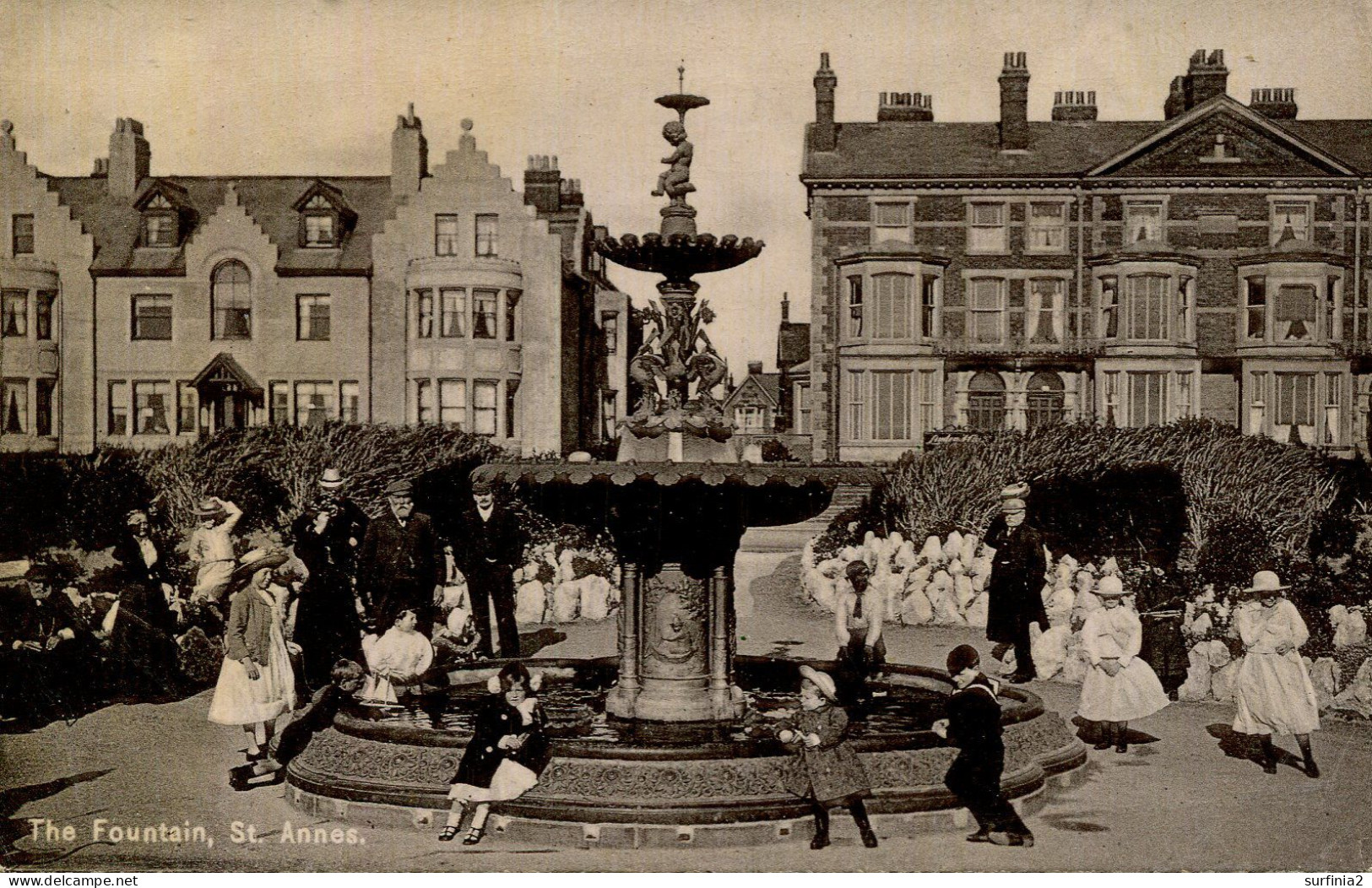 LANCS - ST ANNES - THE FOUNTAIN - ANIMATED   La4421 - Andere & Zonder Classificatie