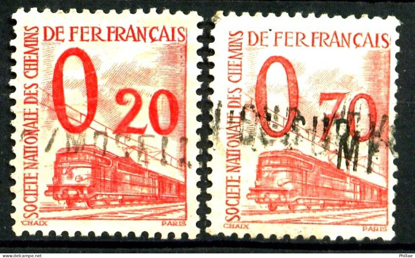 CP - Petits-Colis 33 Et 38 - 20c Et 70c Rouge - Oblitérés - TB - Used