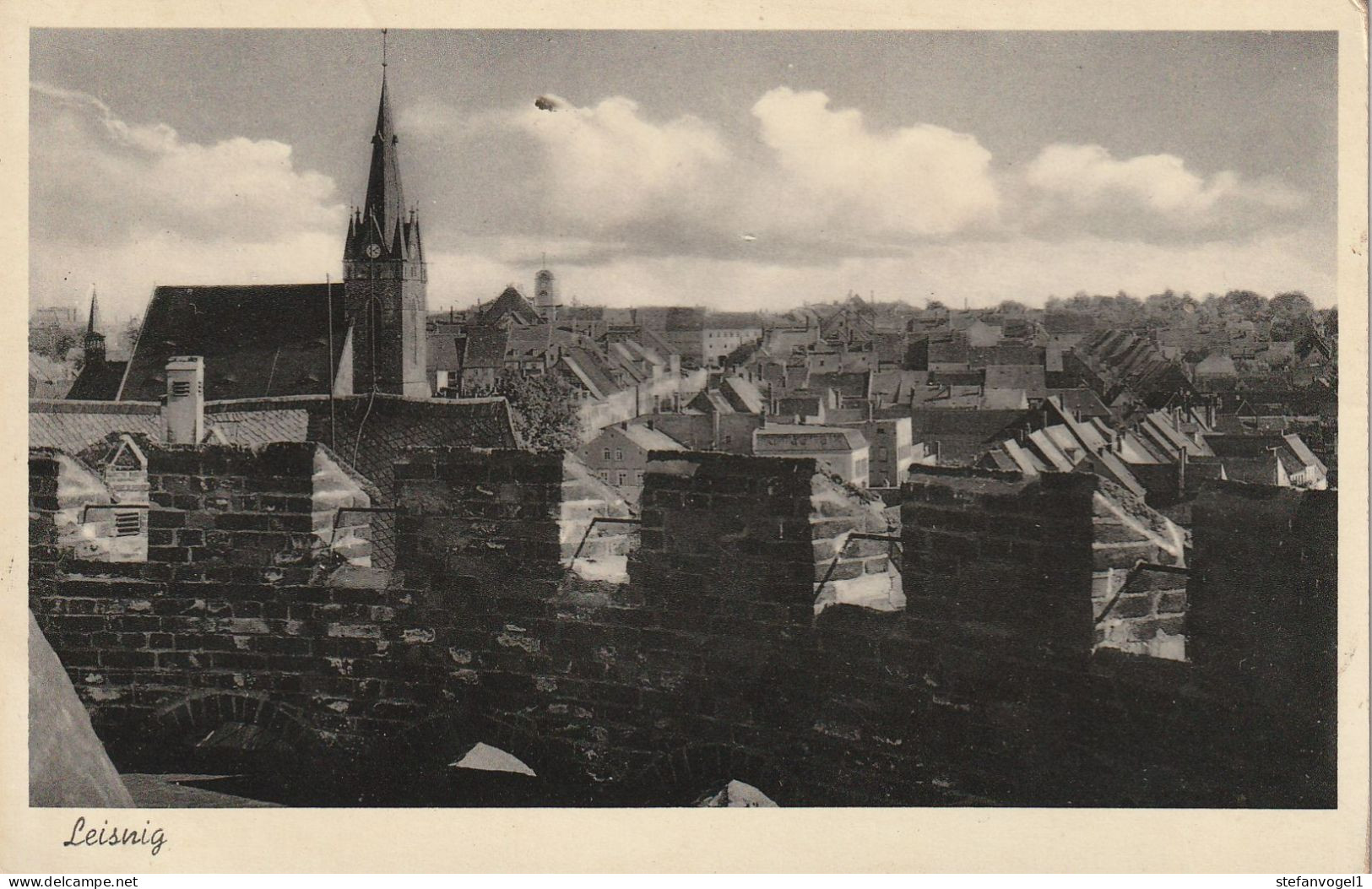 Leisnig, Gel. 1940 Stadtpartie - Leisnig
