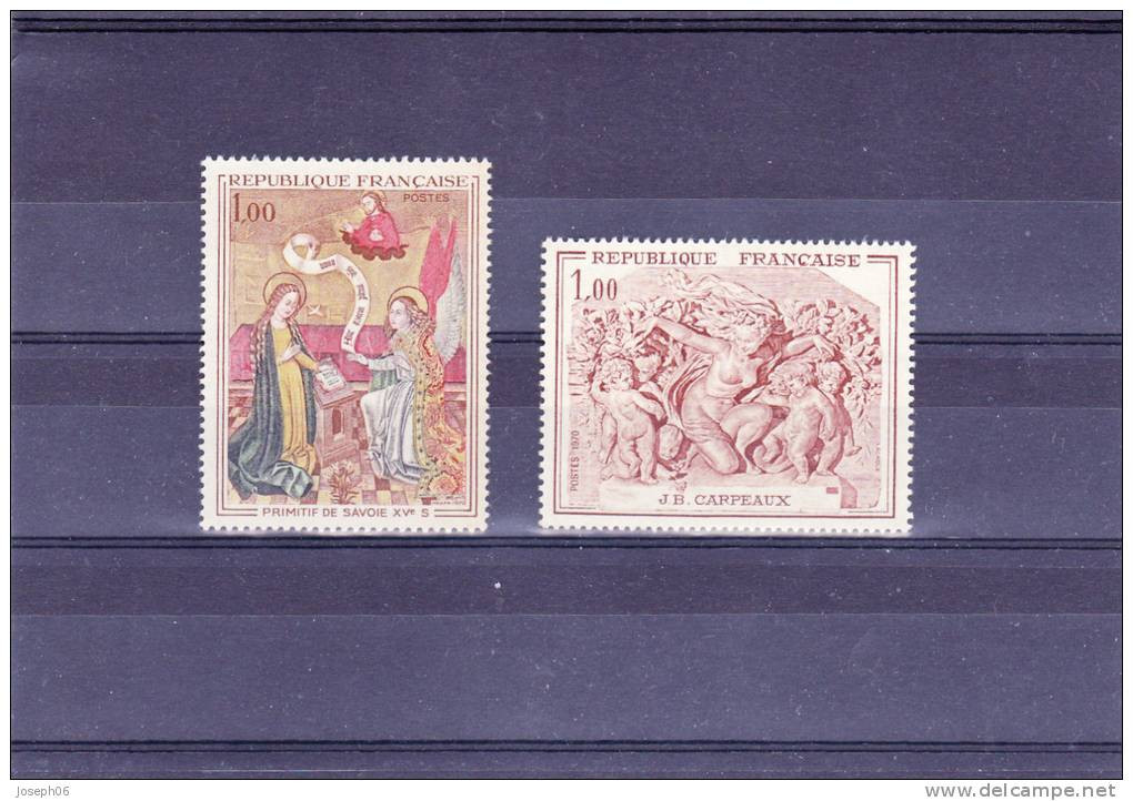 FRANCE    1970  Y.T. N° 1640  1641  NEUF** - Unused Stamps