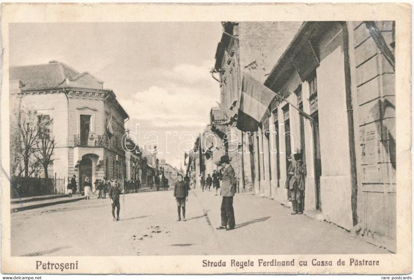 Petrosani - Strada Regele Ferdinand Cu Cassa De Pastrare - Romania