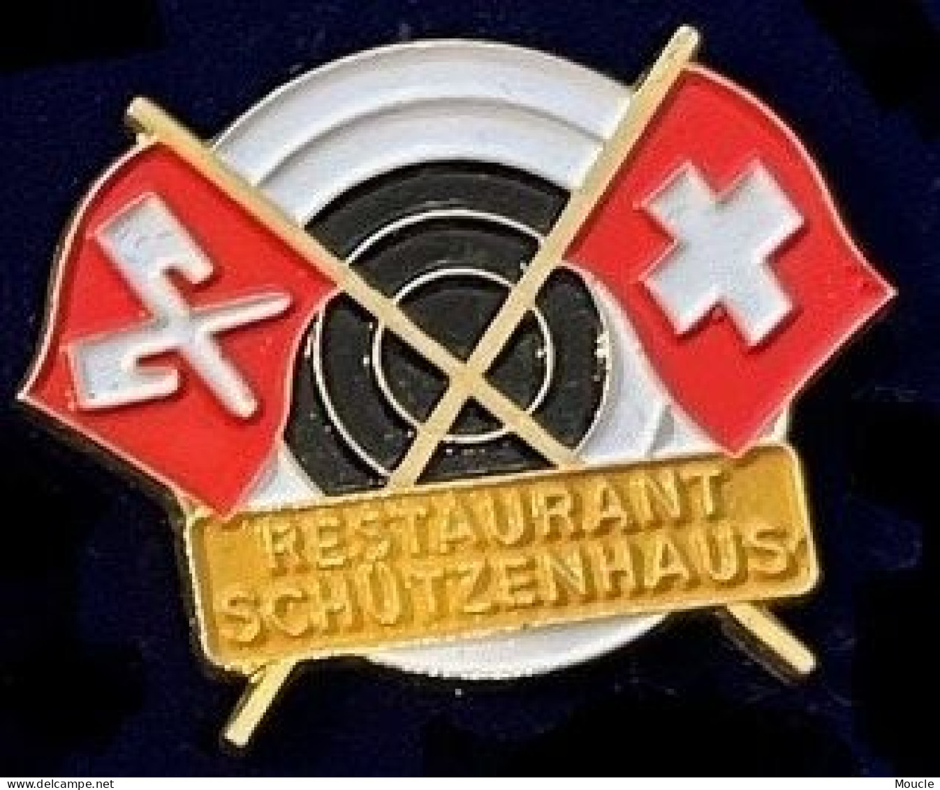 SOCIETE DE TIR - ARME - GUN - FUSIL - CIBLE - RESTAURANT SCHÜTZENHAUS - STAND DE TIR - JAUNE - SUISSE - SCHWEIZ -   (34) - Autres & Non Classés