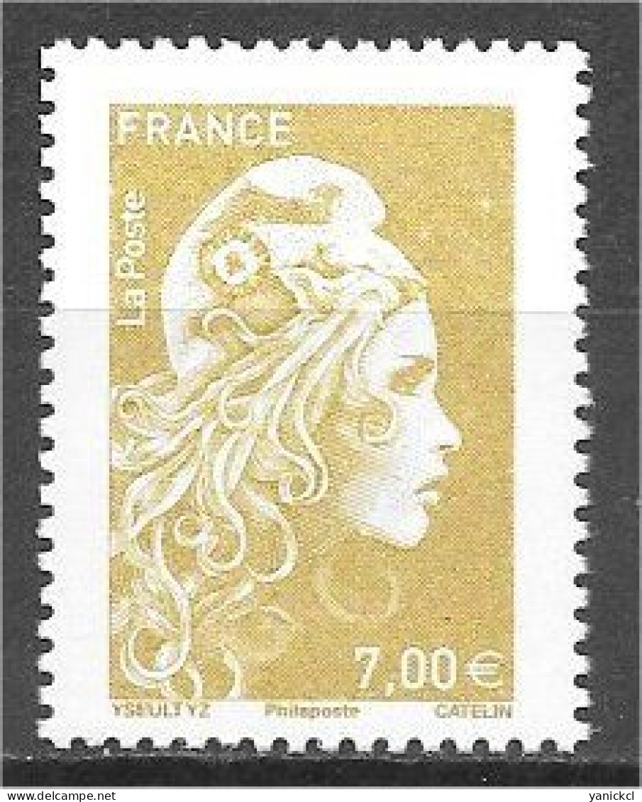 Marianne L'engagée Or - 7 € - Issu De L'affiche - 2021 - Y & T N° 5534 A ** - Unused Stamps