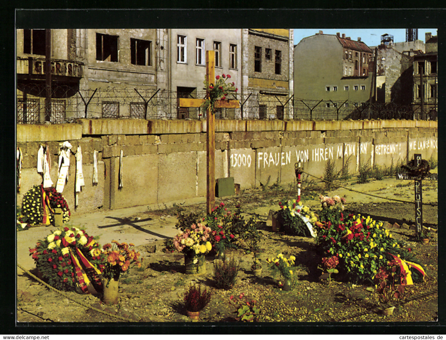 AK Berlin, Mahnmal Peter Fechter Am Checkpoint Charlie  - Douane