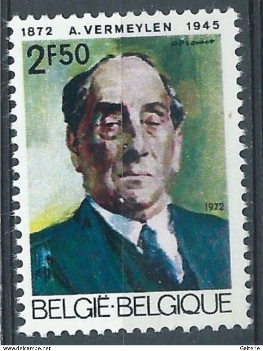 BELGIQUE -neuf-1972 - YT N°1620- 100e Anniv De La Naissance De D'Auguste Vermeylen - Nuevos