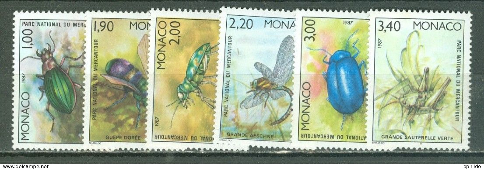 Monaco 1567/1572 * * TB Insectes - Other & Unclassified