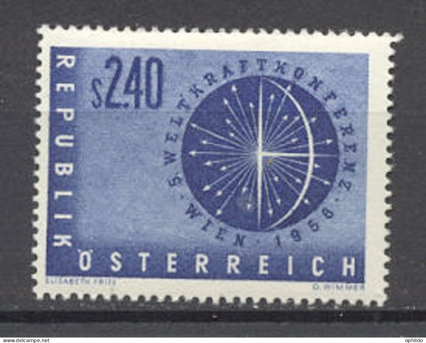 Autriche 859 * TB Cote 7 Euro énergie - Unused Stamps