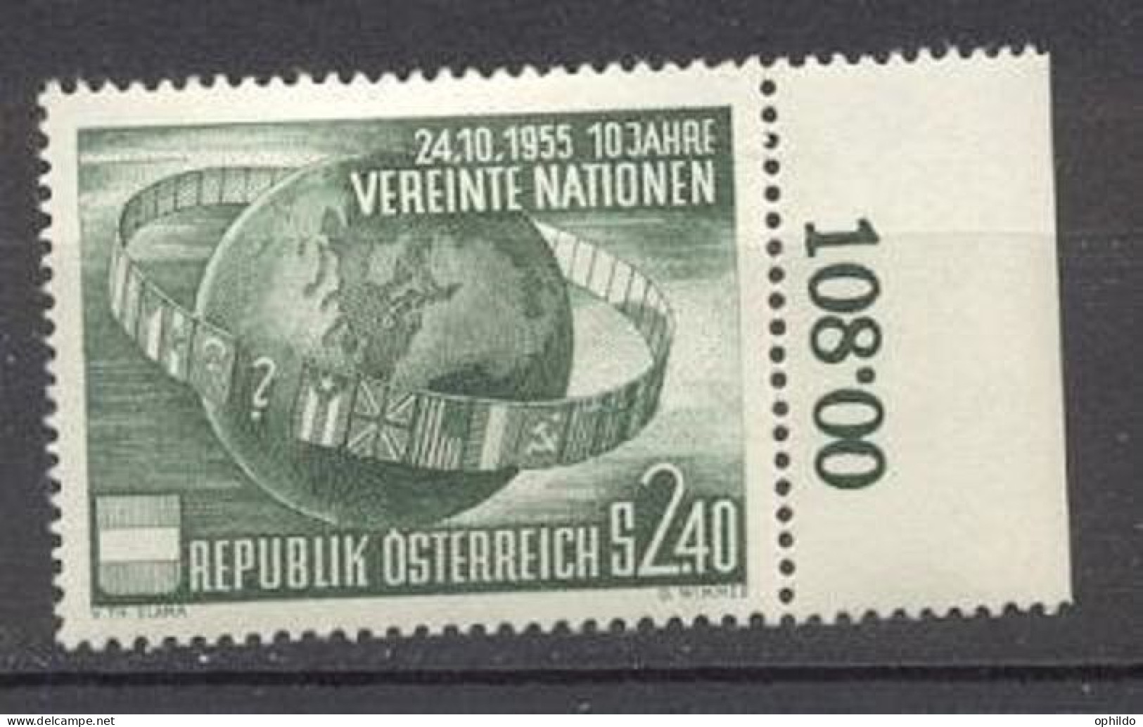 Autriche 855 * * TB Cote 24 Euro Nations Unies - Unused Stamps