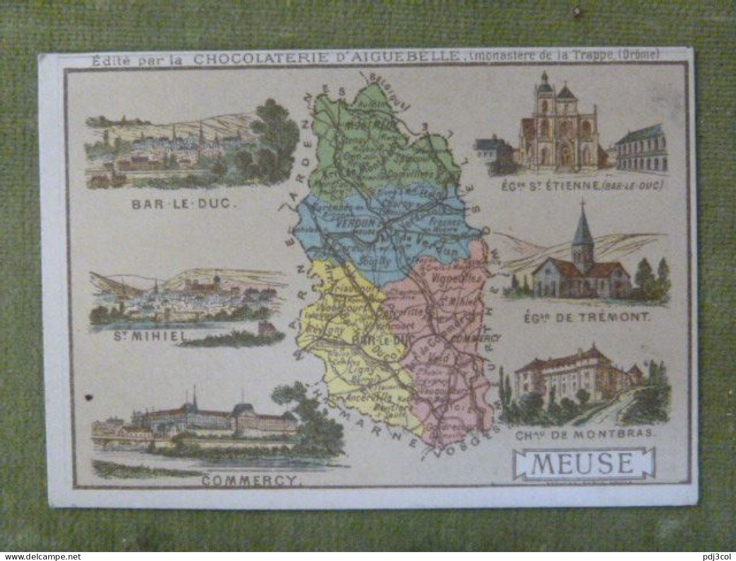 Lot De 10 Chromos - Départements - Charente, Meuse, Oise, Bouches Du Rhône, Nièvre, Corrèze, Nord, Aveyron.... - Aiguebelle