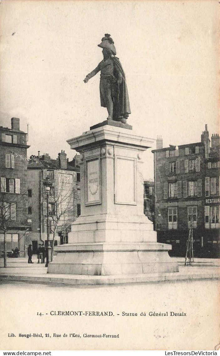 FRANCE - Clermont Ferrand - Vue Sur La Statue Du Général Desaix - Vue Générale - Animé - Carte Postale Ancienne - Clermont Ferrand