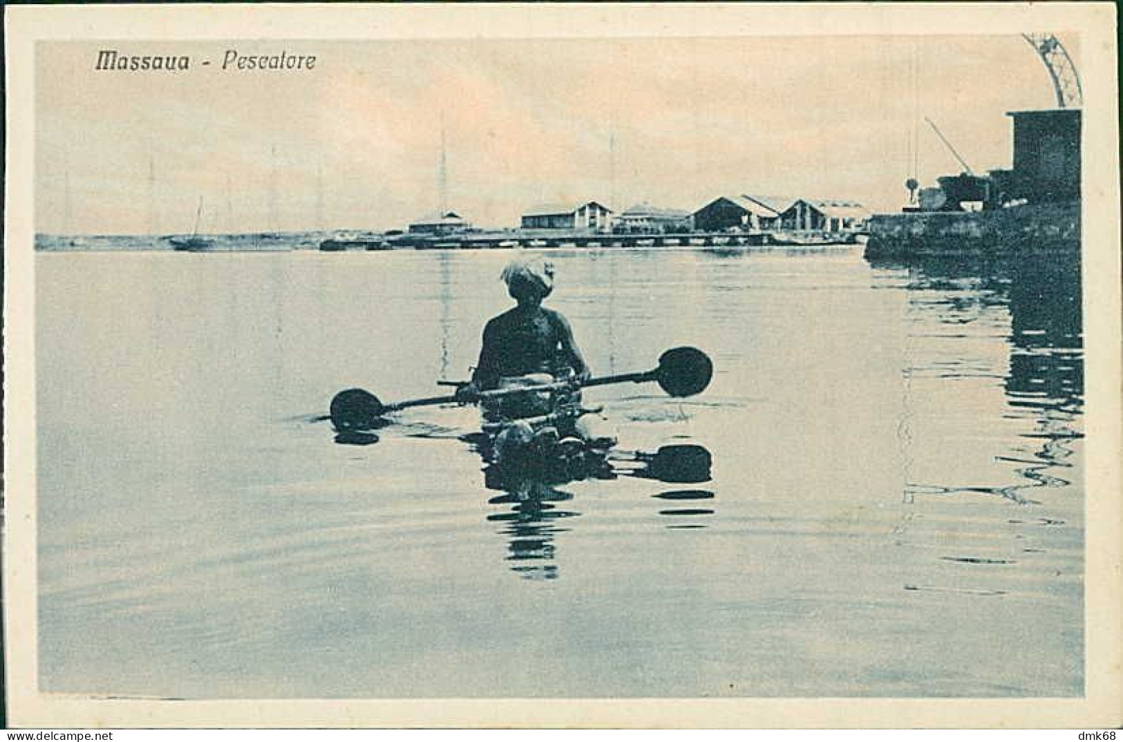 AFRICA - ERITREA - MASSAWA / MASSAUA - PESCATORE / FISHERMAN - ED. FIORETTI 1920s (12533) - Erythrée