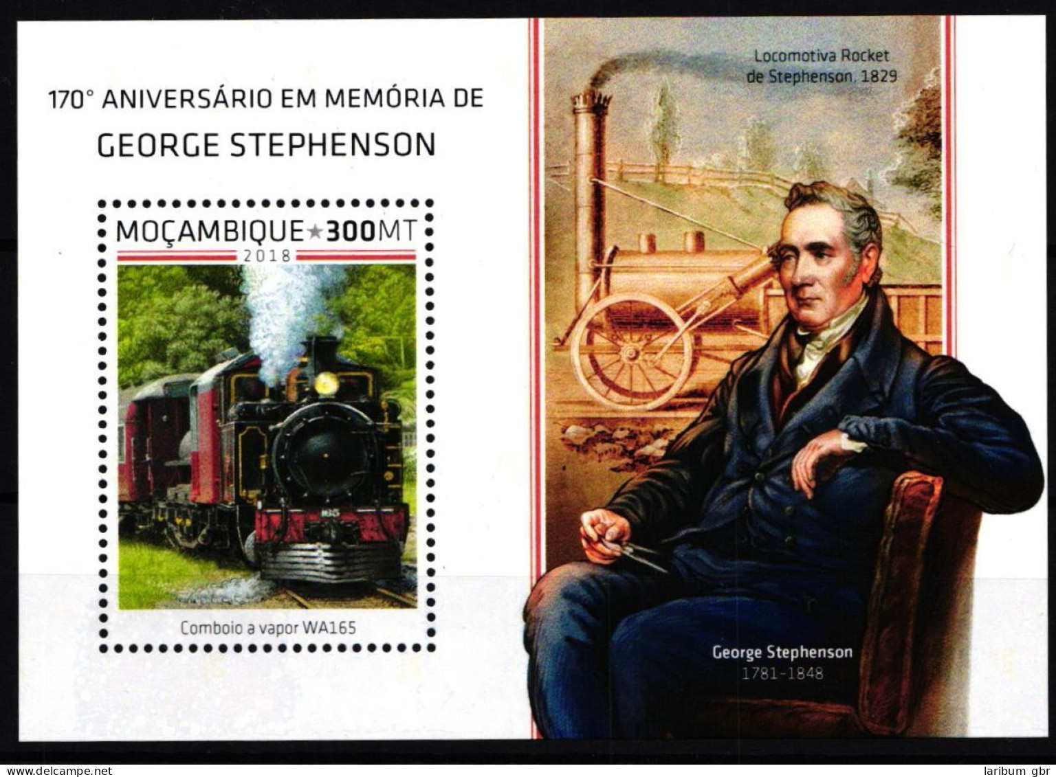 Mocambique Block 1407 Postfrisch Eisenbahn #HE917 - Mozambique