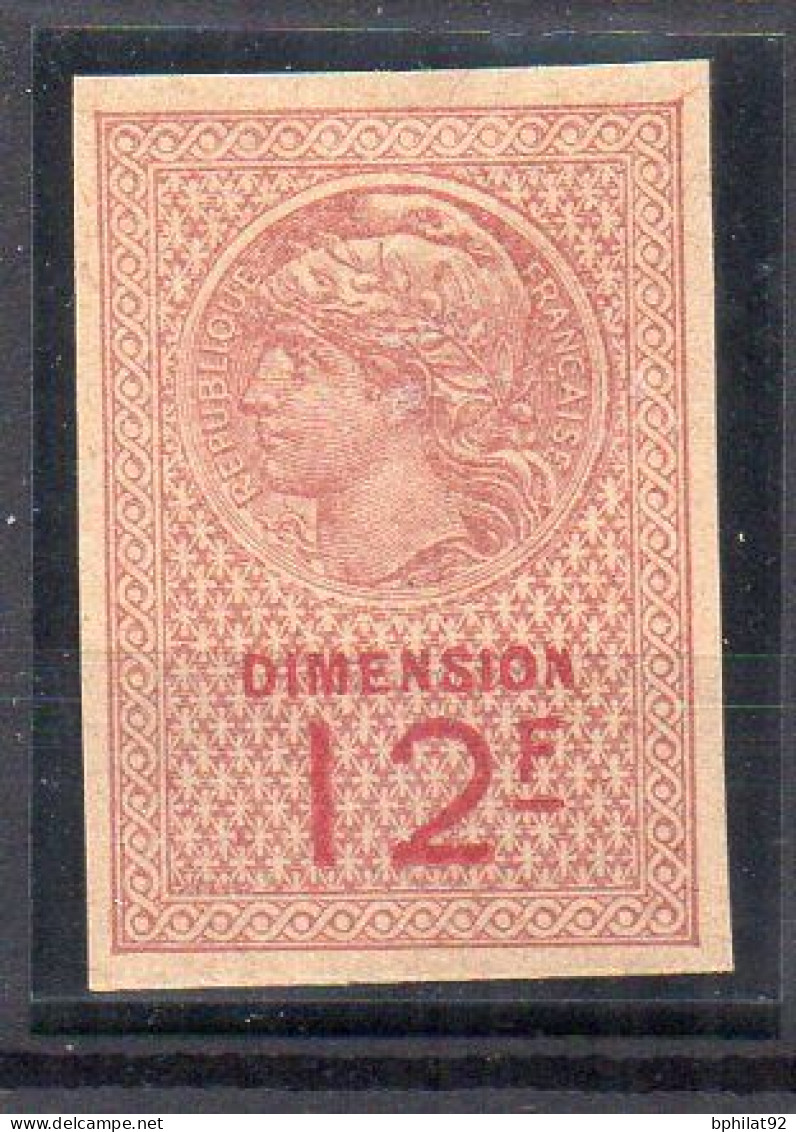 !!! FISCAL, DIMENSION N°73b NEUF * SIGNE CALVES - Stamps
