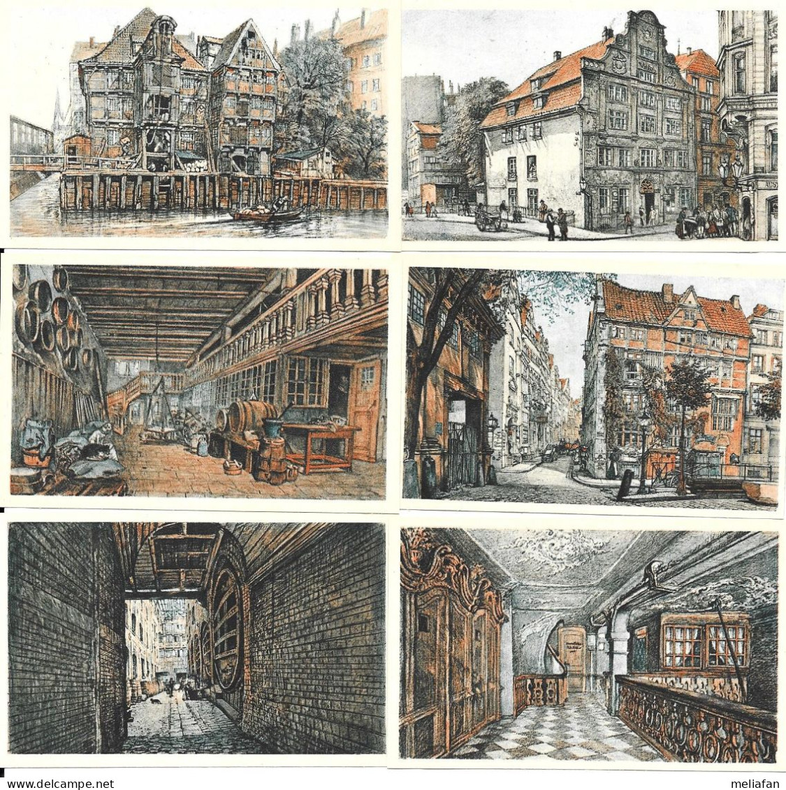 DY03 - SERIE COMPLETE CHROMOS STUHR - HAMBURG ANCIENNES MAISONS DE COMMERCE - Autres & Non Classés