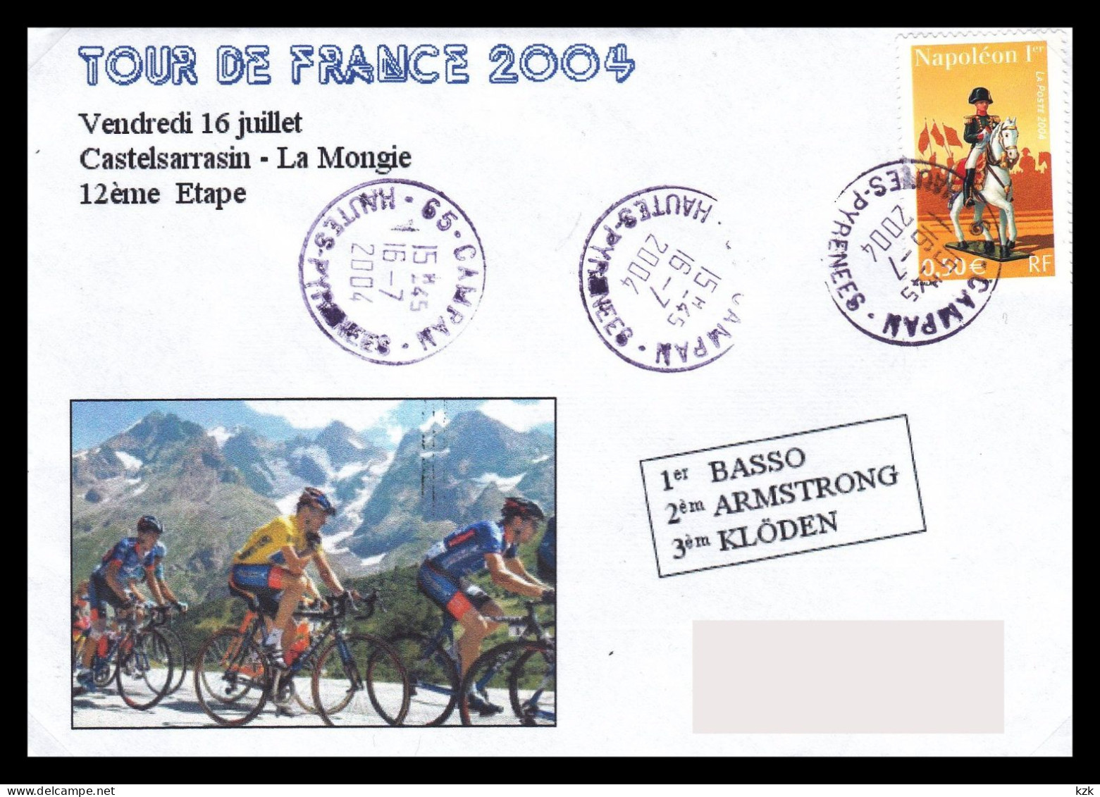 1 27	031	-	Tour De France 2004	-	12ème Etape	Campan 16/07/2004 - Cyclisme