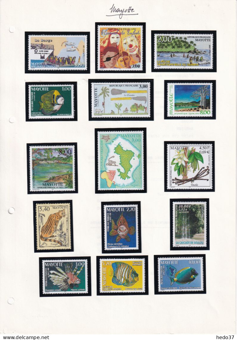 Mayotte Collection N°32/265 Sans Les BF & PA 1/6 - 1997/2011 - Neufs ** Sans Charnière - TB - Cote 740 € - Ungebraucht