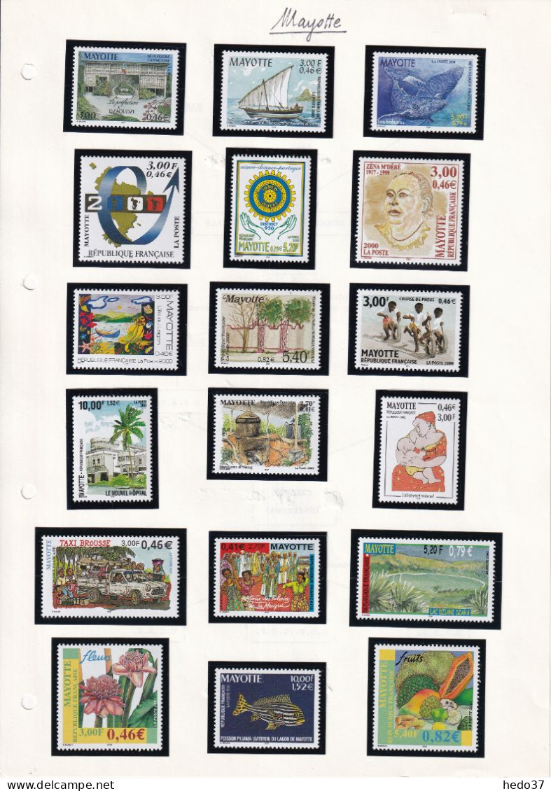 Mayotte Collection N°32/265 Sans Les BF & PA 1/6 - 1997/2011 - Neufs ** Sans Charnière - TB - Cote 740 € - Unused Stamps