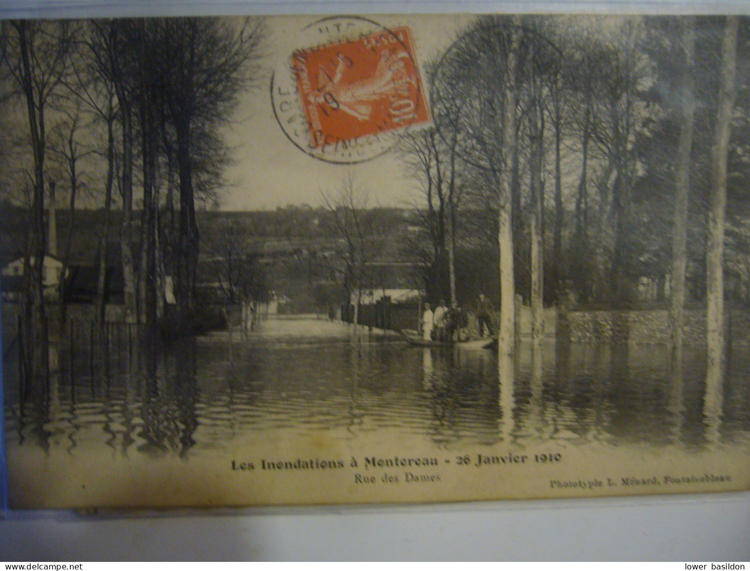 Inondations   1910   Rue Des Dames - Montereau